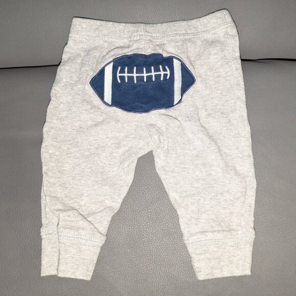 🐲3 FOR $9🦄 Carter's Football Bottom Butt Rear End Pull On Boys Jogger Pants 3M - Picture 1 of 3